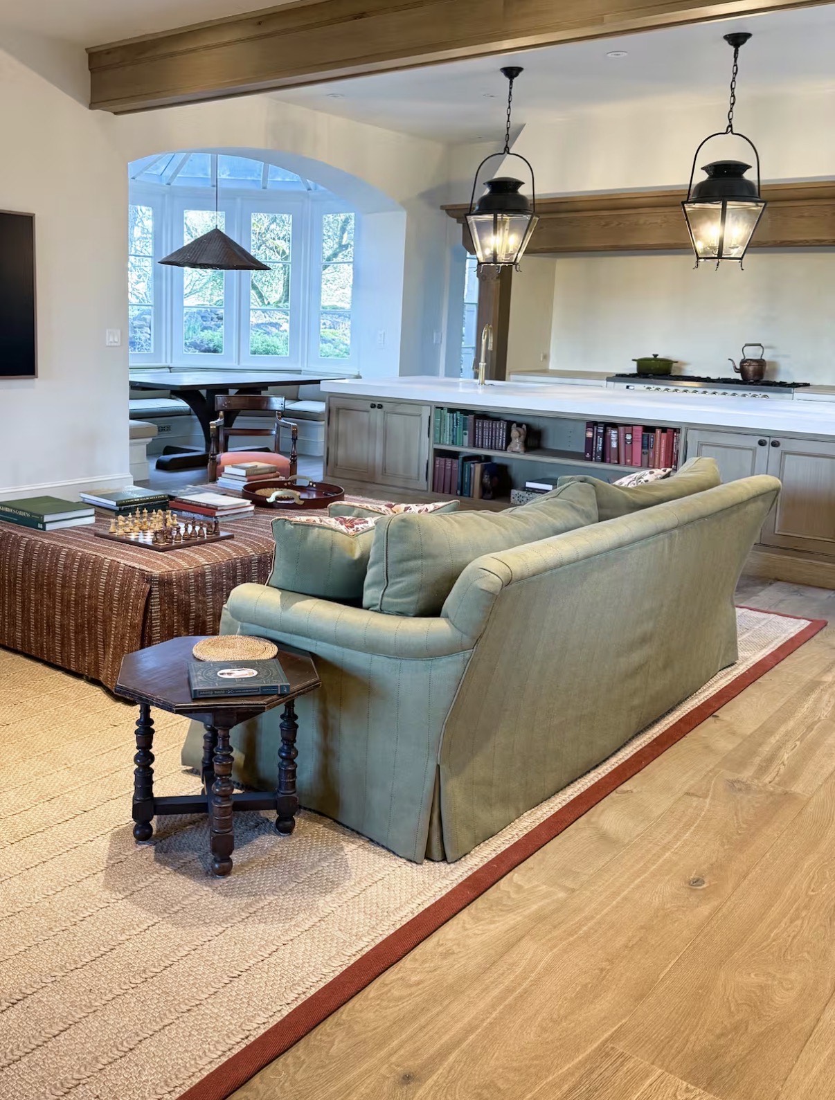 Open plan living and kitchen area